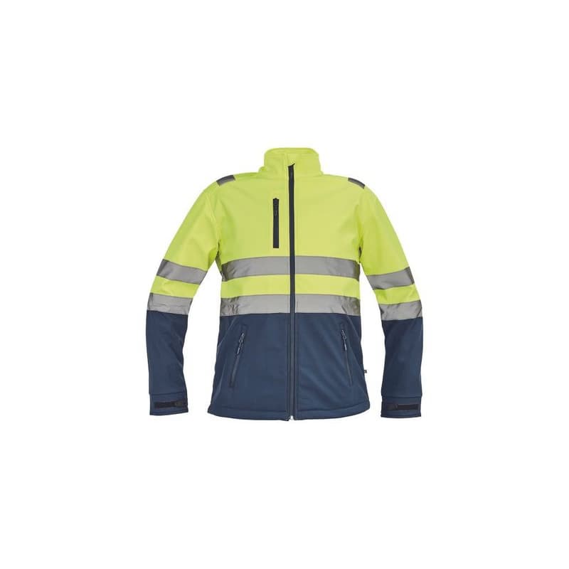 GRANADA HV SOFTSH.bunda žltá/navy L