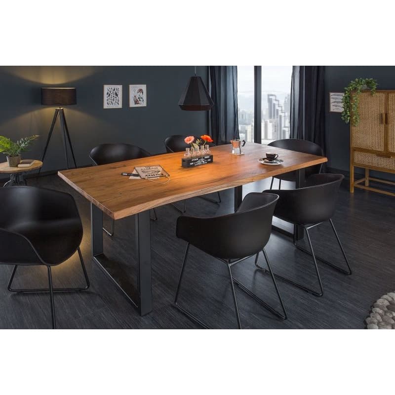 Jedálenský stôl ATHAMÁS akácia 3,5 cm Dekorhome