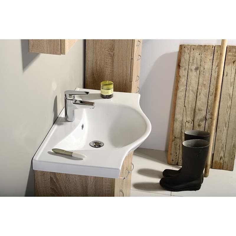 AQUALINE - KERAMIA FRESH umývadlová skrinka 74,5x74x34,7cm, dub platin 50083 3