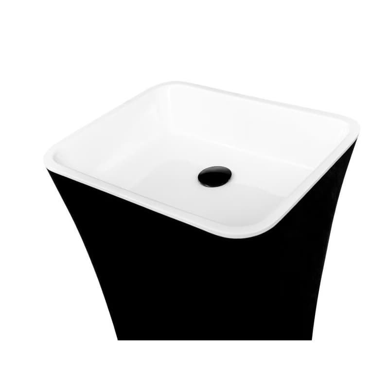 BESCO - Voľne stojace umývadlo ASSOS Black&White KEASSVSBW 3