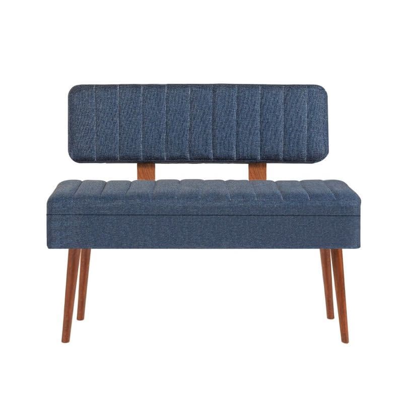 Bank Vina 1048 - 1 - Walnut, Dark Blue 2