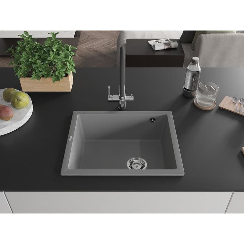 MEXEN MEXEN - Pedro granitový drez 1-miska 560x460 mm, sivá 6508561000-71 3