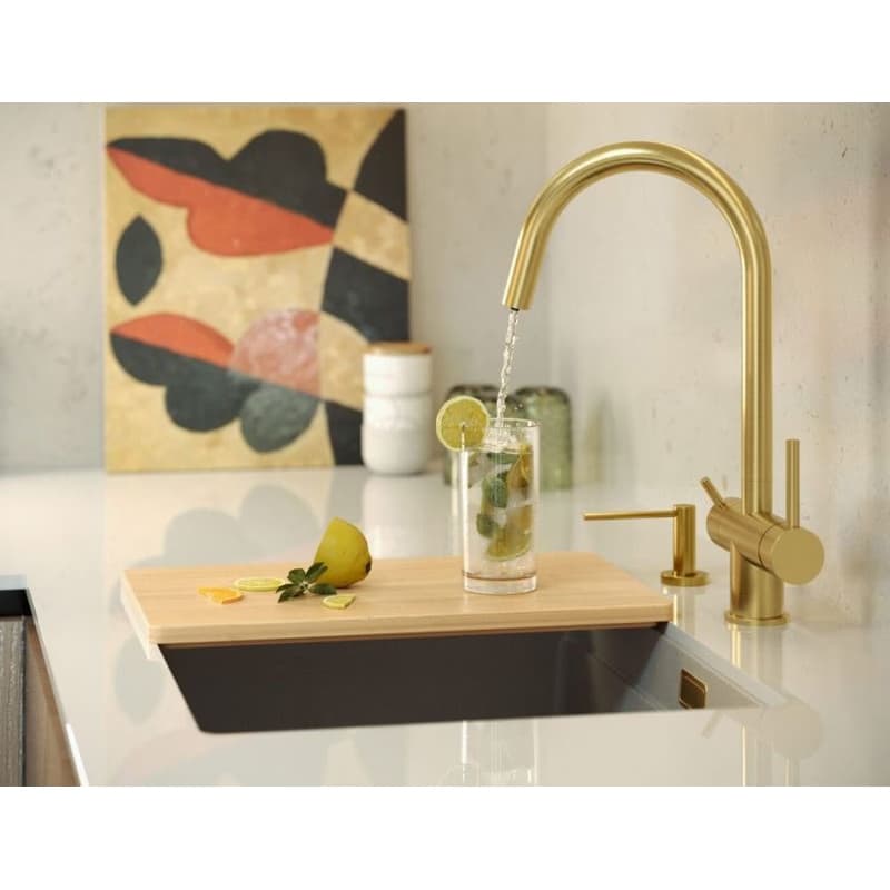 Quadron Quadron - Granitový drez Logan 100 Beige Oceľ HQJ6045U4_BS_U 3