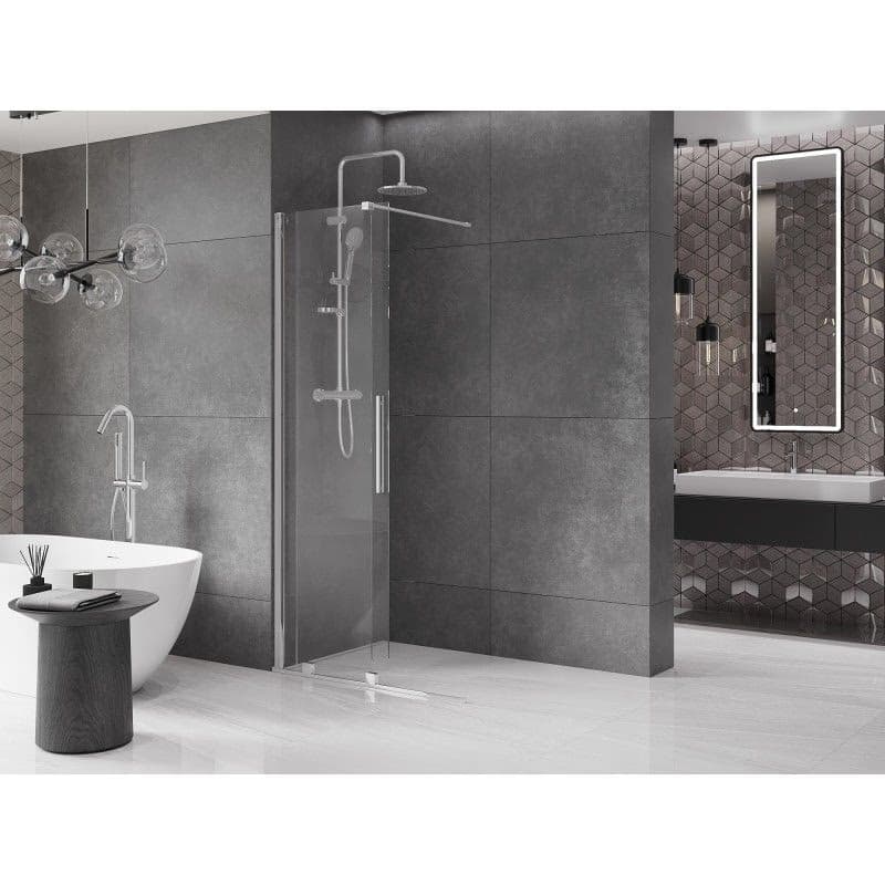 MEXEN/S - Velár posuvné sprchové dvere Walk-in 85, transparent, chróm 871-085-000-03-01 3