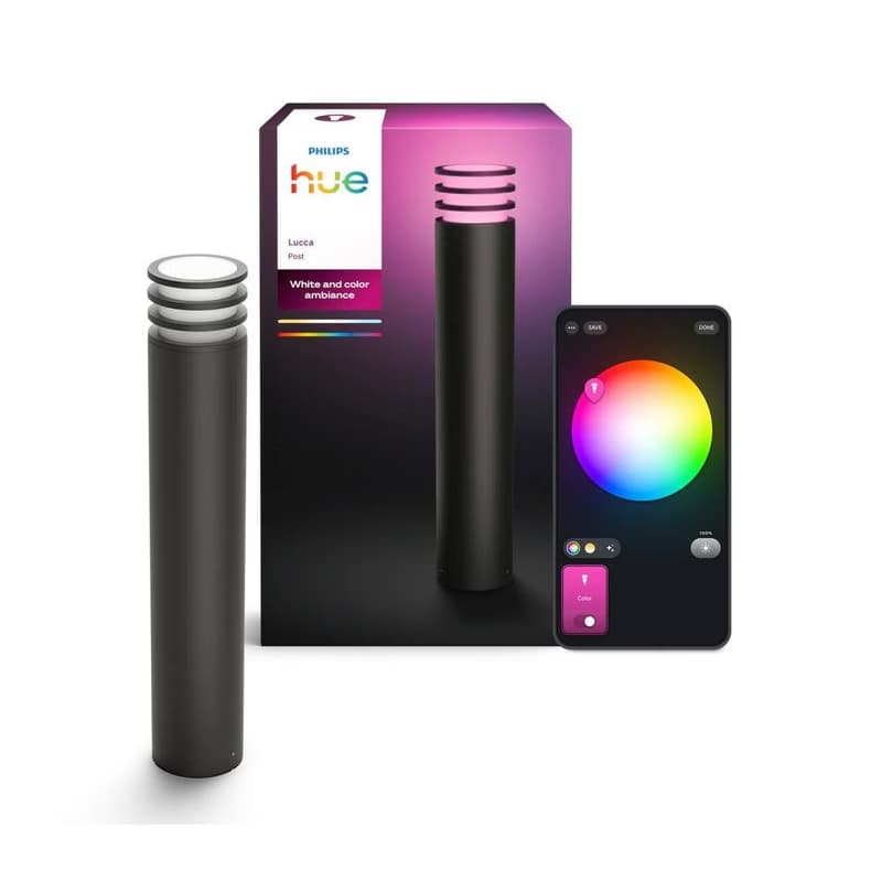 Philips - LED RGB stmievateľná vonkajšia lampa Hue LUCCA 1xE27/8,1W/230V IP44 8721103118752