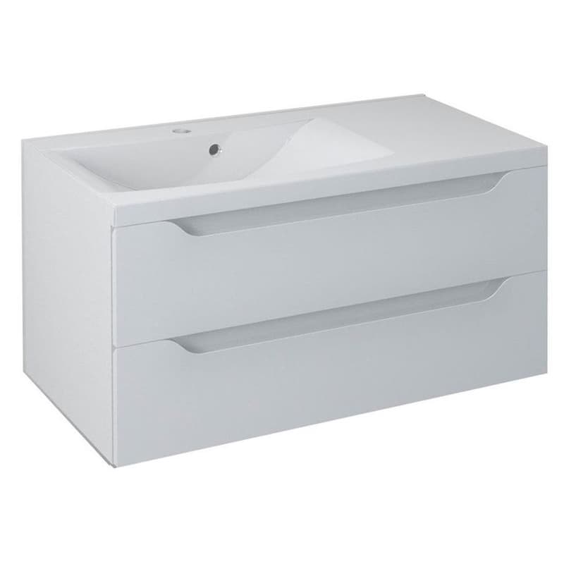 SAPHO - WAVE umývadlová skrinka 89,7x45x47,8cm, biela,ľavá WA092-3030