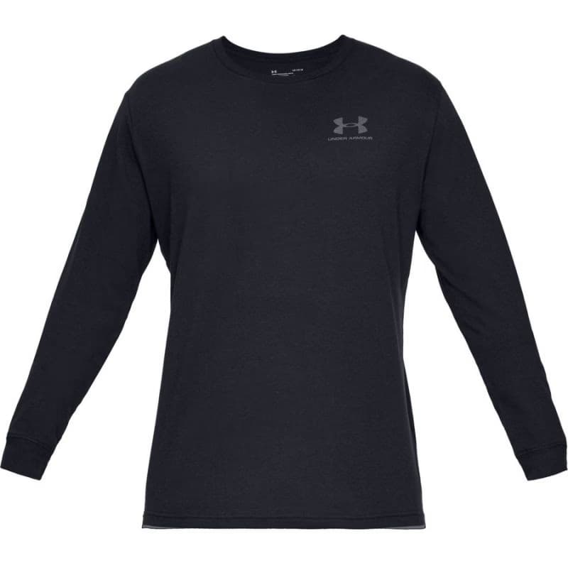 Pánske tréningové tričko s dlhým rukávom UNDER ARMOUR UA SPORTSTYLE LEFT CHEST LS-BLK 5