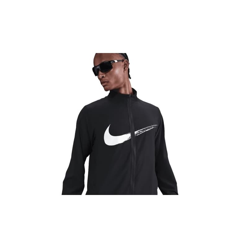 Pánska tréningová bunda NIKE M NK DF FORM JKT GFX BLACK WHITE