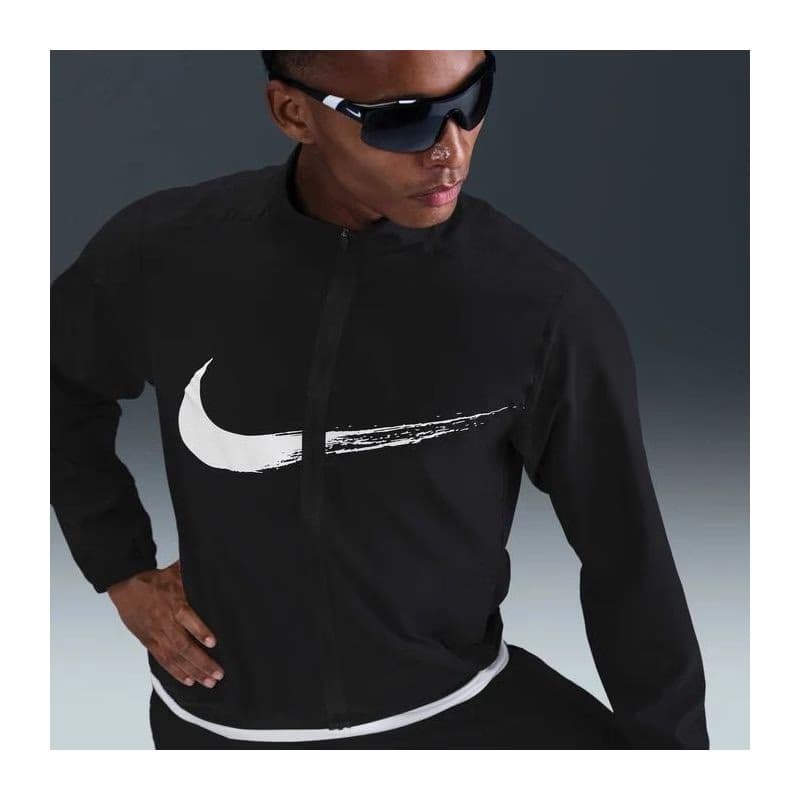 Pánska tréningová bunda NIKE M NK DF FORM JKT GFX BLACK WHITE 4
