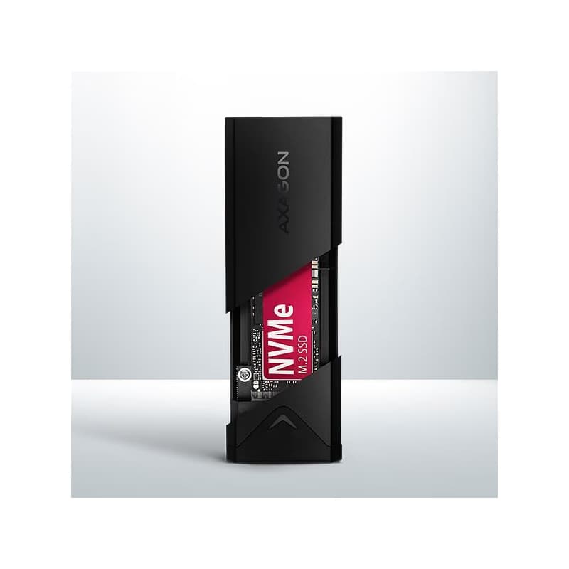 AXAGON EEM2-UB2, USB-C 10Gbps - M.2 NVMe SSD ARROW box, čierny 4