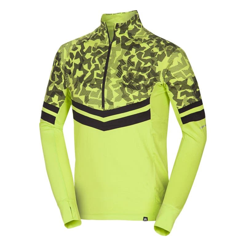 Pánska lyžiarska mikina s 1 2 zipsom NORTHFINDER BERTI-553limegreenblack 3