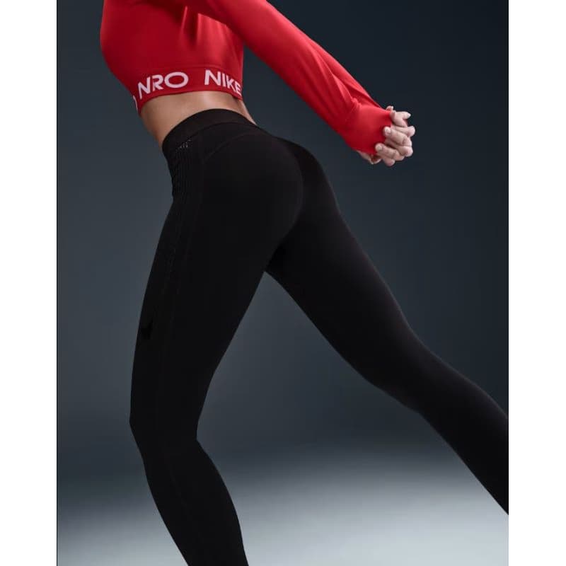 Dámske kompresné legíny NIKE W NP 365 MR TIGHT GG GRX BLACK WHITE 5