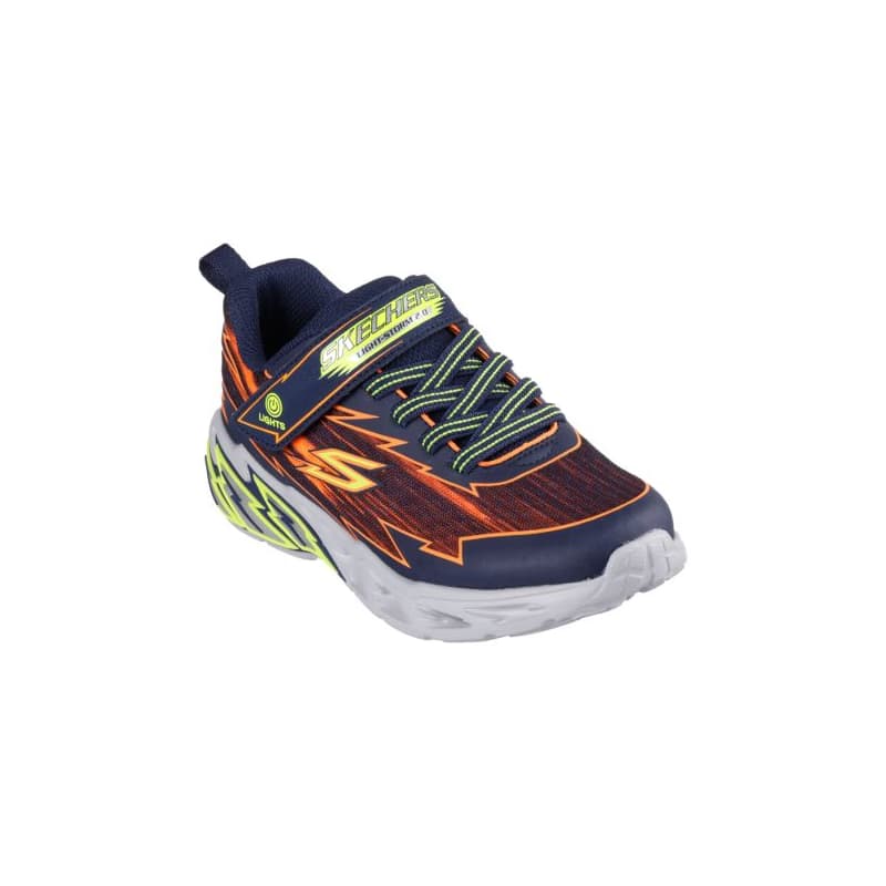 Chlapčenská rekreačná obuv SKECHERS S Lights Light Storm 2.0 K navy orange