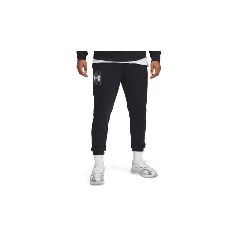 Pánske tepláky UNDER ARMOUR UA Rival Terry Logo JoggerQ2-BLK