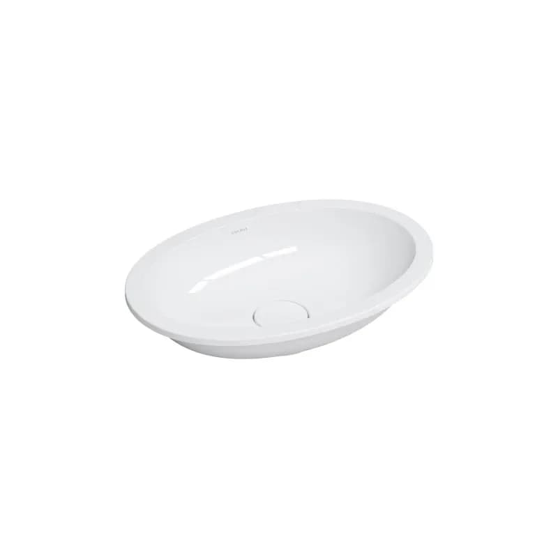 OMNIRES - SHELL M+ umývadlo zapustené do dosky, 48 x 31 cm, lesklá biela SHELL480UPBP