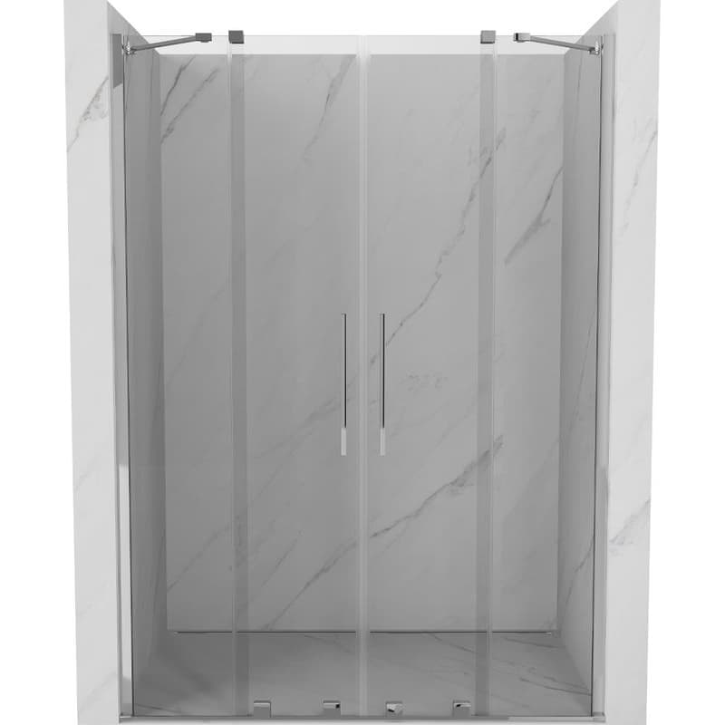 MEXEN/S - Velar Duo posuvné sprchové dvere 140, transparent, chróm 871-140-000-02-01