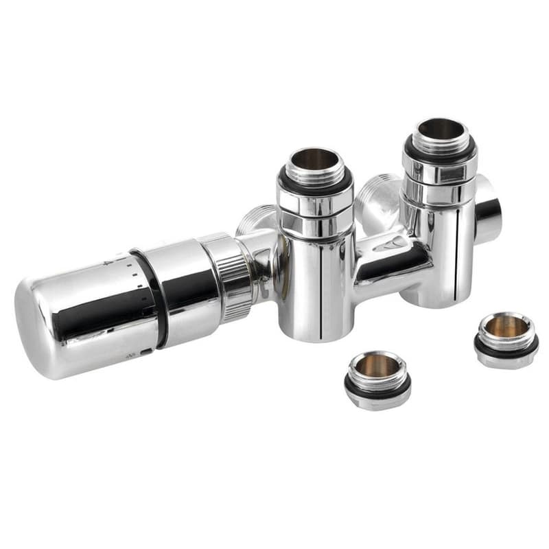 SAPHO - TWIN COMBI termostatická pripojovacia súprava ventil pre stredové pripojenie, ľavá, chróm CP5012S
