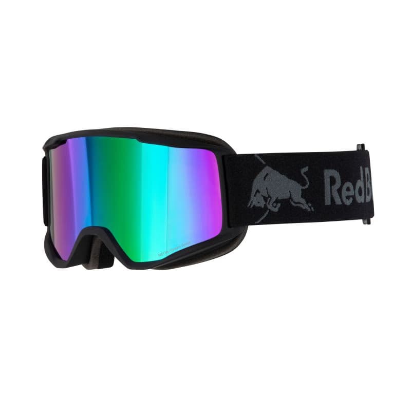 Lyžiarske okuliare RED BULL SPECT NEON 01GR3, black brown with green revo 3