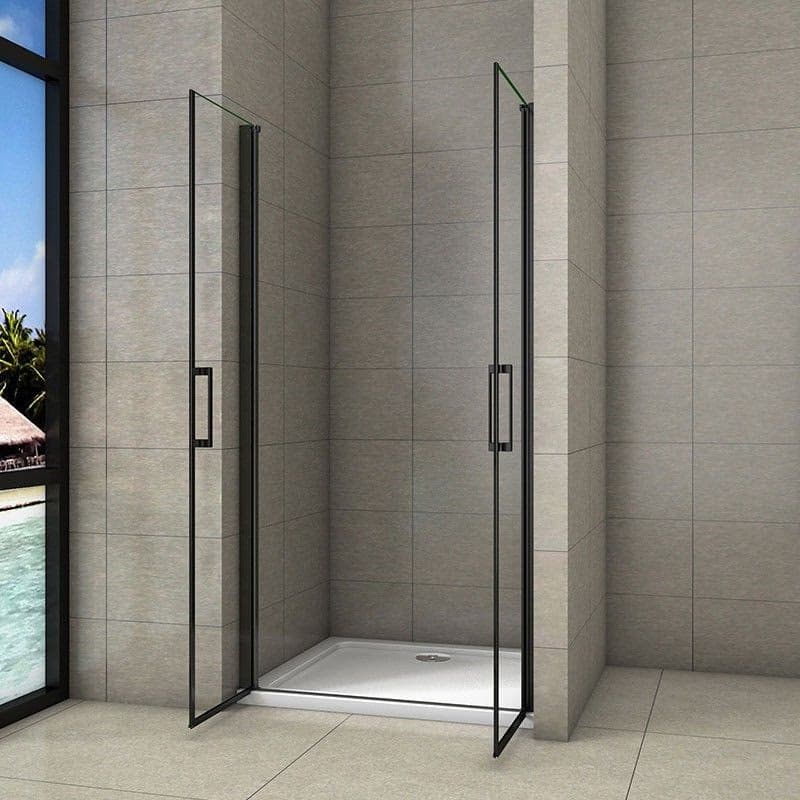 H K - Sprchové dvere dvojkrídlové BLACK SAFIR D2 100, 96-100 x 200 cm SE-BLACKSAFIRD2100 4