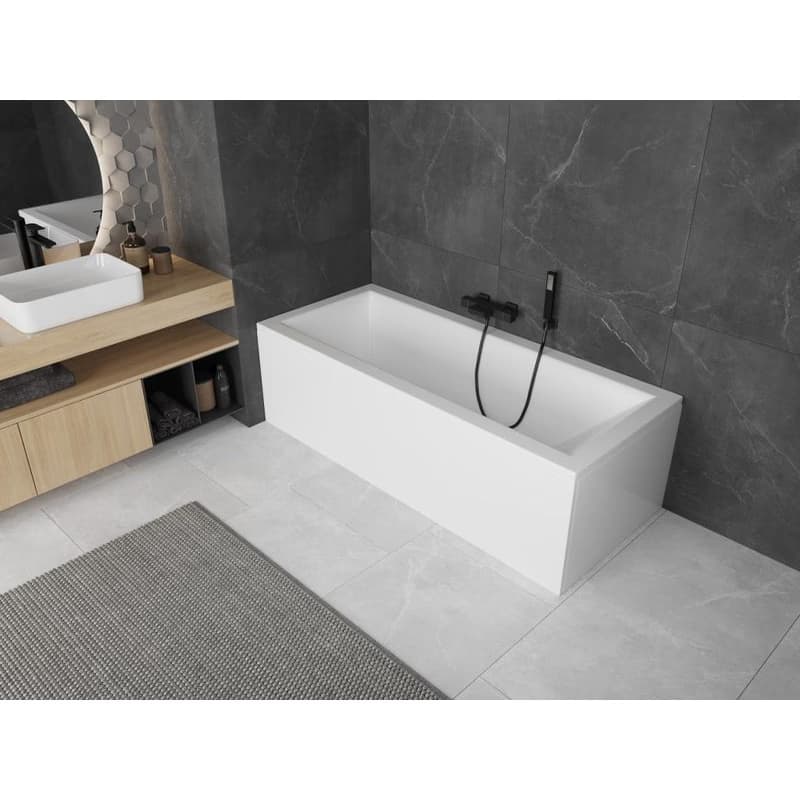MEXEN/S - Cubik obdĺžniková vaňa 180 x 90 cm s panelom, biela 55031809000X 2