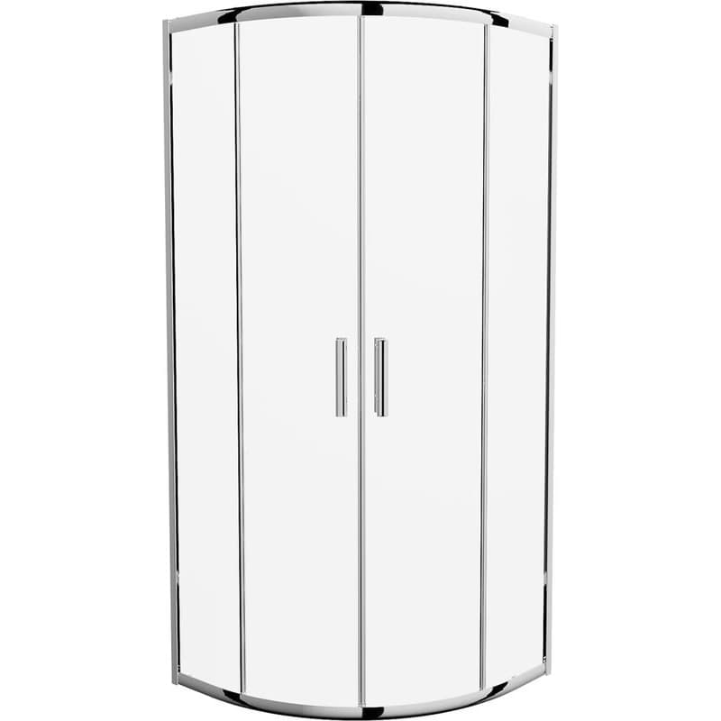 MEXEN - Rio štvrťkruhový sprchovací kút 80x80, sklo transparent, chróm 863-080-080-01-00