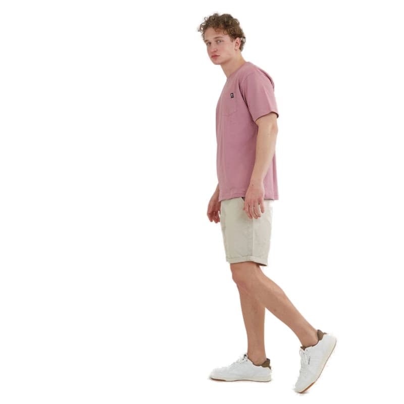 Pánske tričko s krátkym rukávom FUNDANGO Talmer Pocket T-shirt-345-raspberry 3