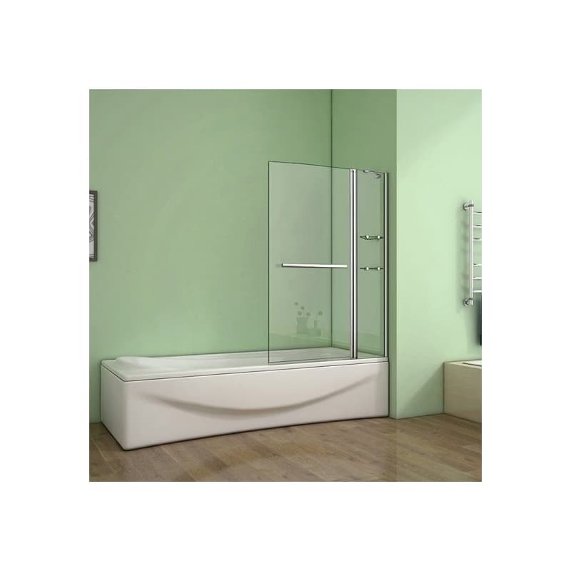 H K - Vaňová zástena s pevnou stenou V2 100 cm, číre sklo SE-V2 100