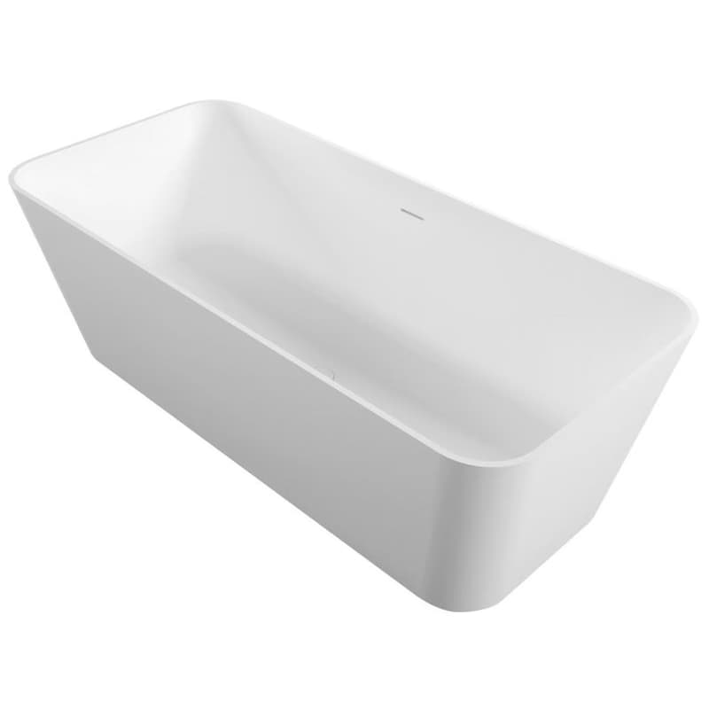 POLYSAN - LEYLA voľne stojaca vaňa 170x78x55cm, rsolid surface, biela mat 92530