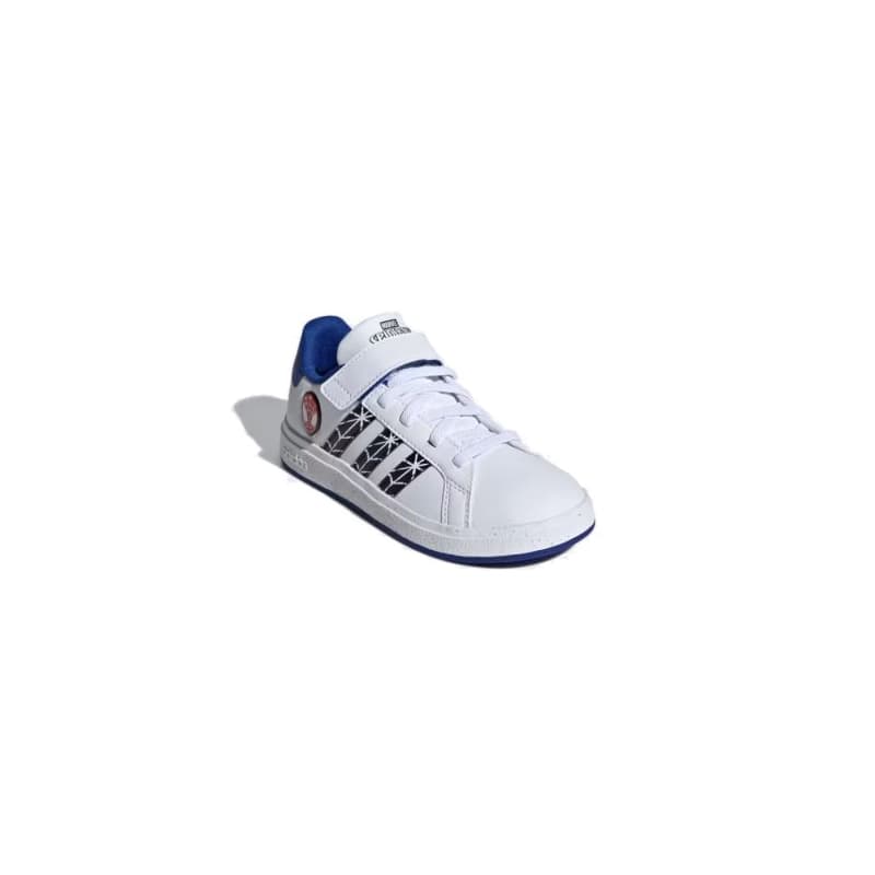 Chlapčenská rekreačná obuv ADIDAS Marvel Spider-Man Grand Court white core black royal blue