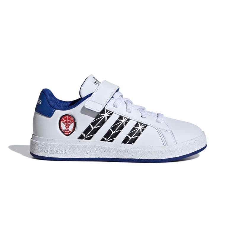 Chlapčenská rekreačná obuv ADIDAS Marvel Spider-Man Grand Court white core black royal blue 2