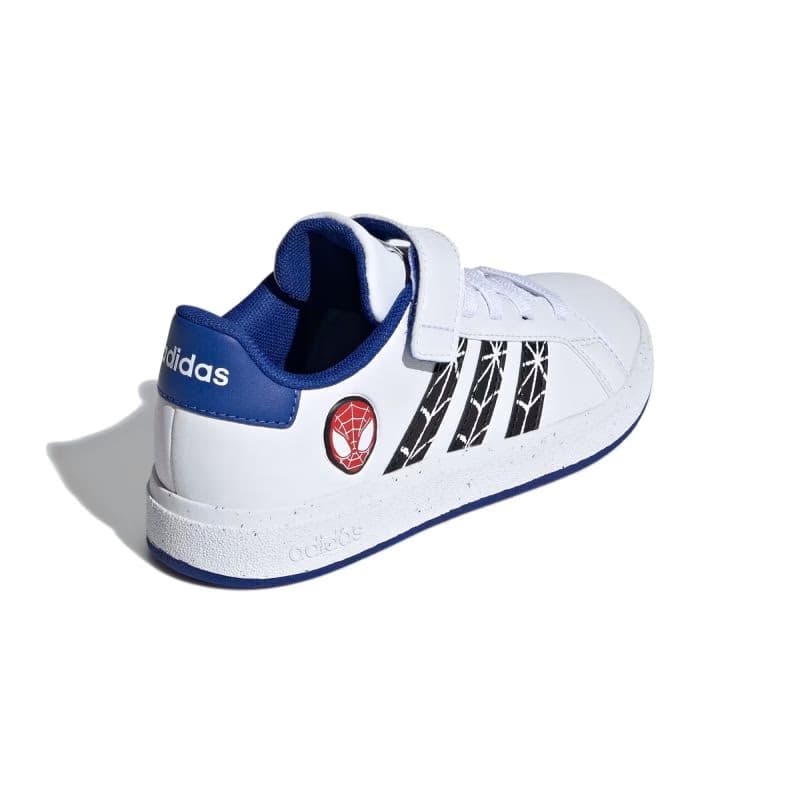 Chlapčenská rekreačná obuv ADIDAS Marvel Spider-Man Grand Court white core black royal blue 6