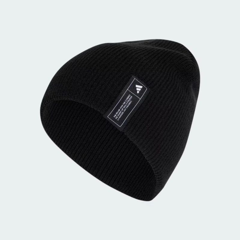 Zimná čiapka ADIDAS ESS BEANIE BLACK WHITE 2