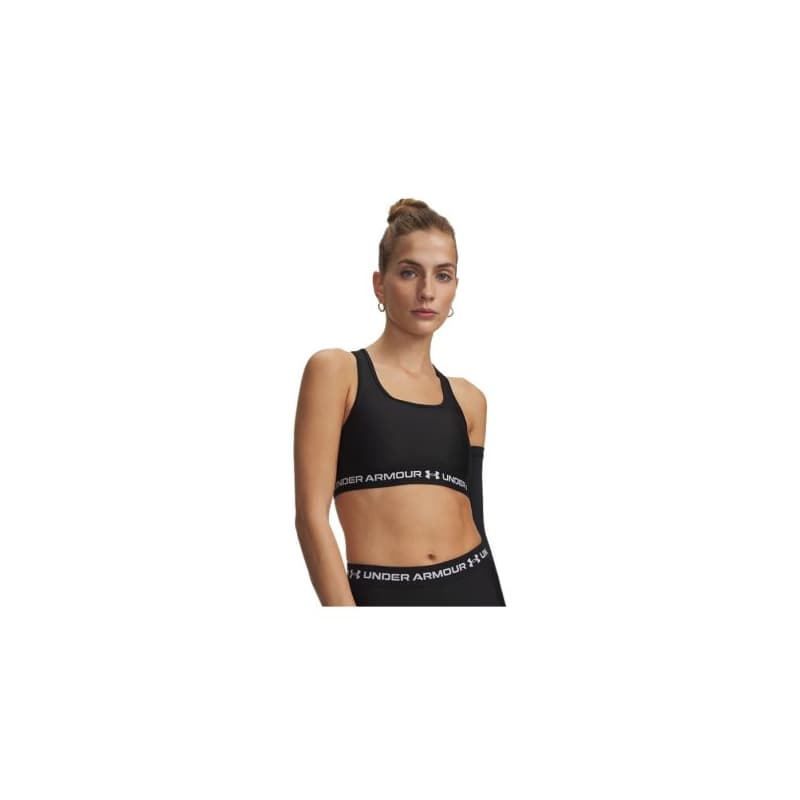 Dámska tréningová športová podprsenka UNDER ARMOUR Crossback Mid Bra-GRY