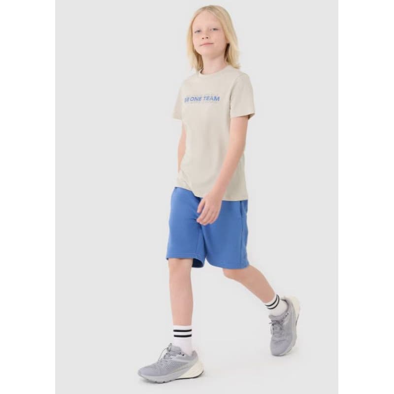 Chlapčenské teplákové kraťasy 4F JUNIOR SHORTS CAS M600-34S-LIGHT BLUE 3