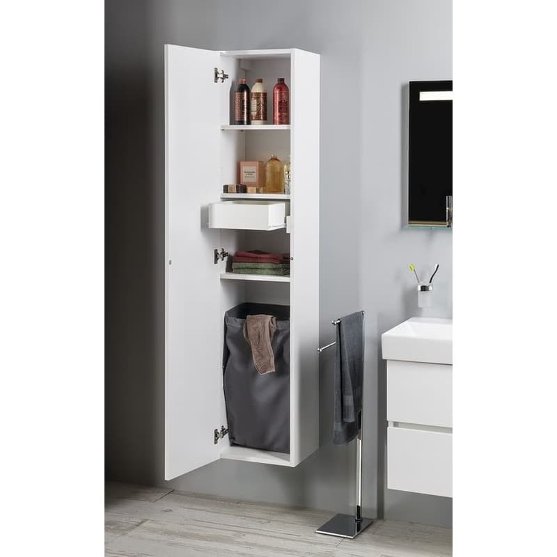 SAPHO - ESPACE skrinka 35x172x32cm, 1x dvierka, ľavá/pravá, biela lesk ESC330-3030 3