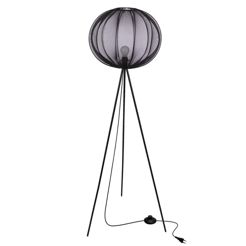 Stojaca lampa MELLOW čierna 1x40W tienidlo E27 52 čierna guľa 5