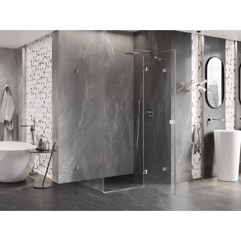 MEXEN/S - Lunar sprchovací kút dvere krídlové pravá 95 x 70, transparent, chróm 834-095-070-01-00-P 4