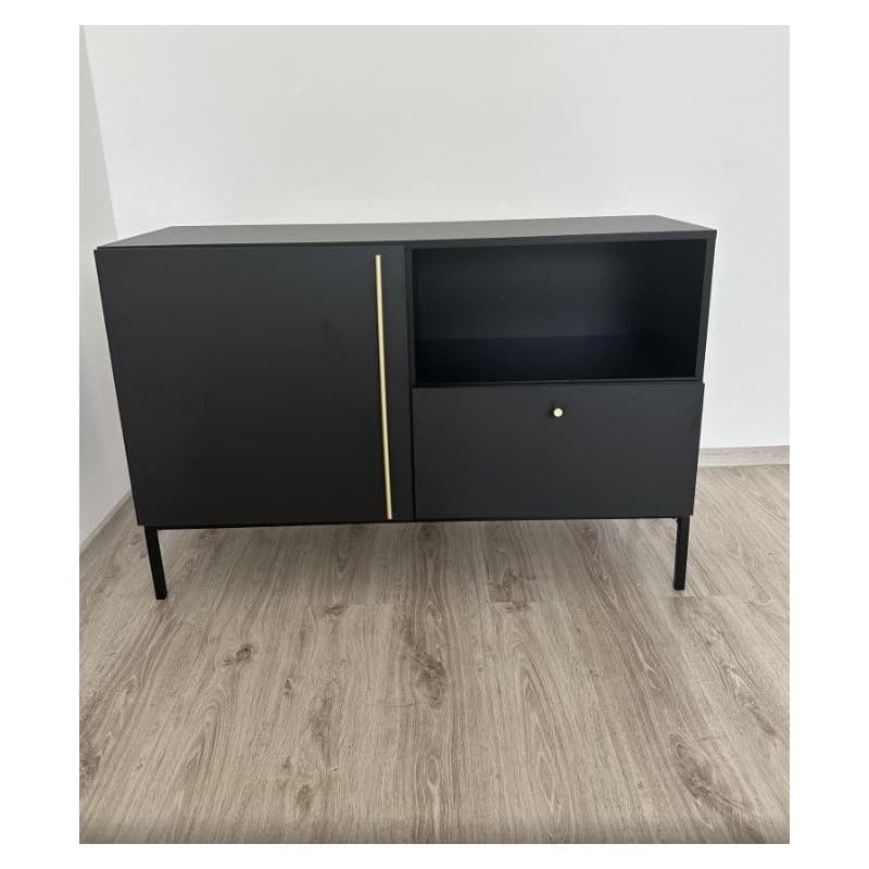 ArtElta Komoda LANZZI 120 | čierny mat / zmontovaná