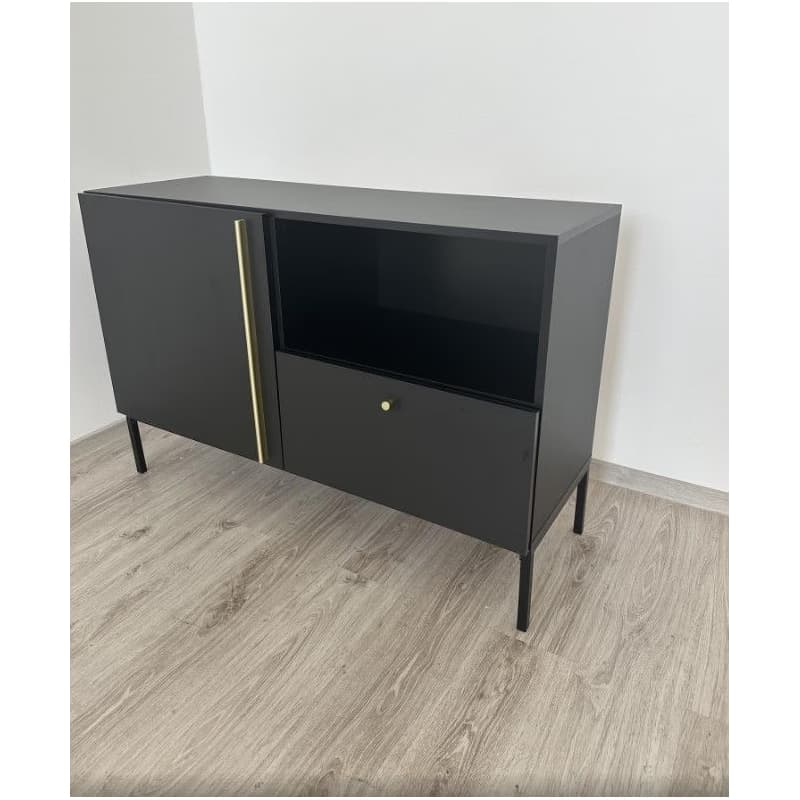 ArtElta Komoda LANZZI 120 | čierny mat / zmontovaná 2