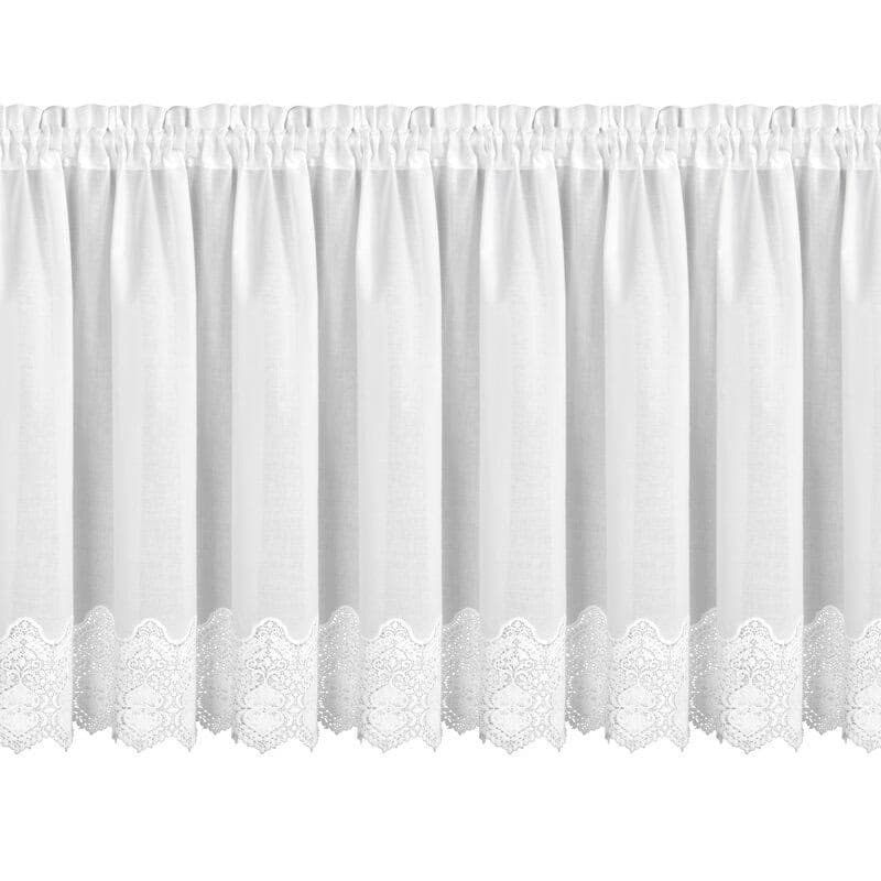 ArtFir Krátka záclona SOLA P | biela 150 x 70 cm 3