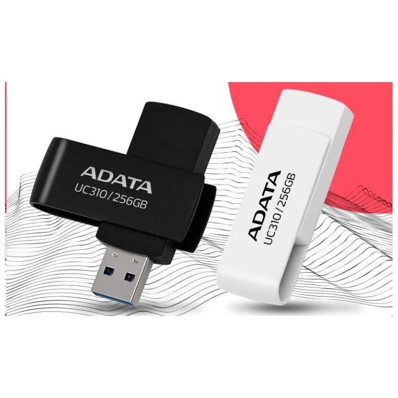 ADATA Flash Disk 256GB UC310, USB 3.2, čierna 2