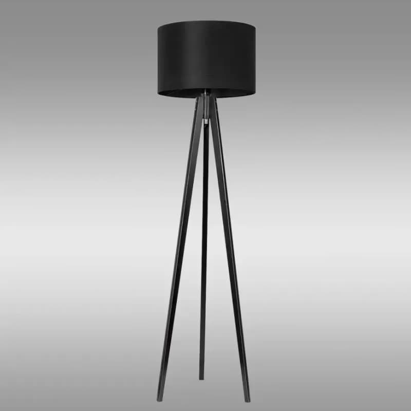 Stojacia lampa S-WENGE/ROLLER BLACK LP1
