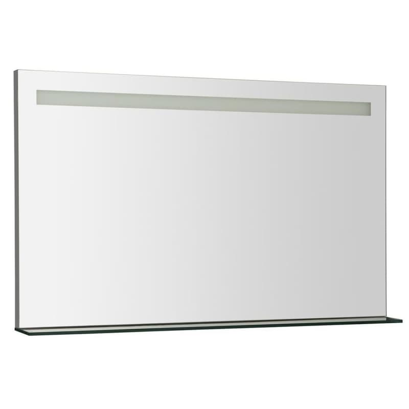 SAPHO - BRETO zrkadlo s LED osvetlením a policou 100x60,8cm BT100