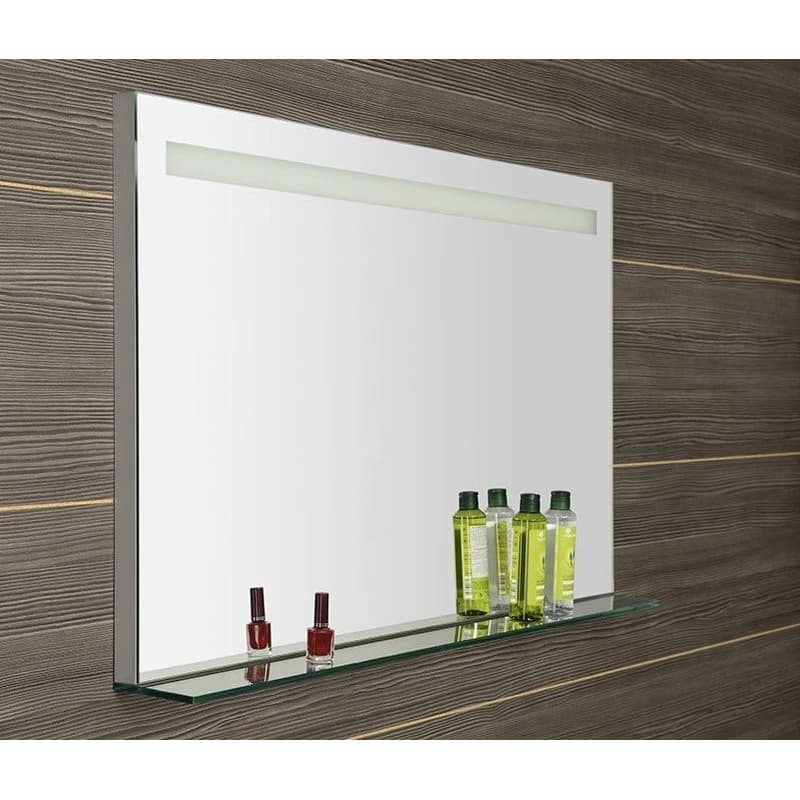 SAPHO - BRETO zrkadlo s LED osvetlením a policou 100x60,8cm BT100 3