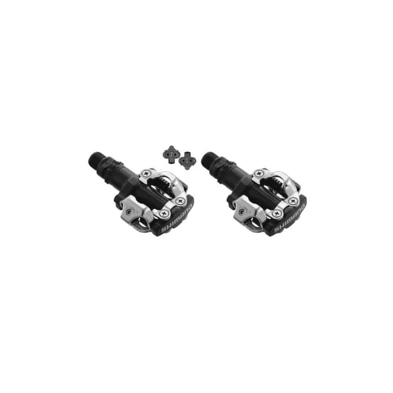 Pedále na bicykel SHIMANO Pedále MTB M520 SPD čierne+zar. SM-SH51