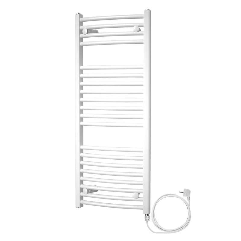 Mereo Vykurovací rebrík oblý 450x1330 mm, biely, elektrický MT32E