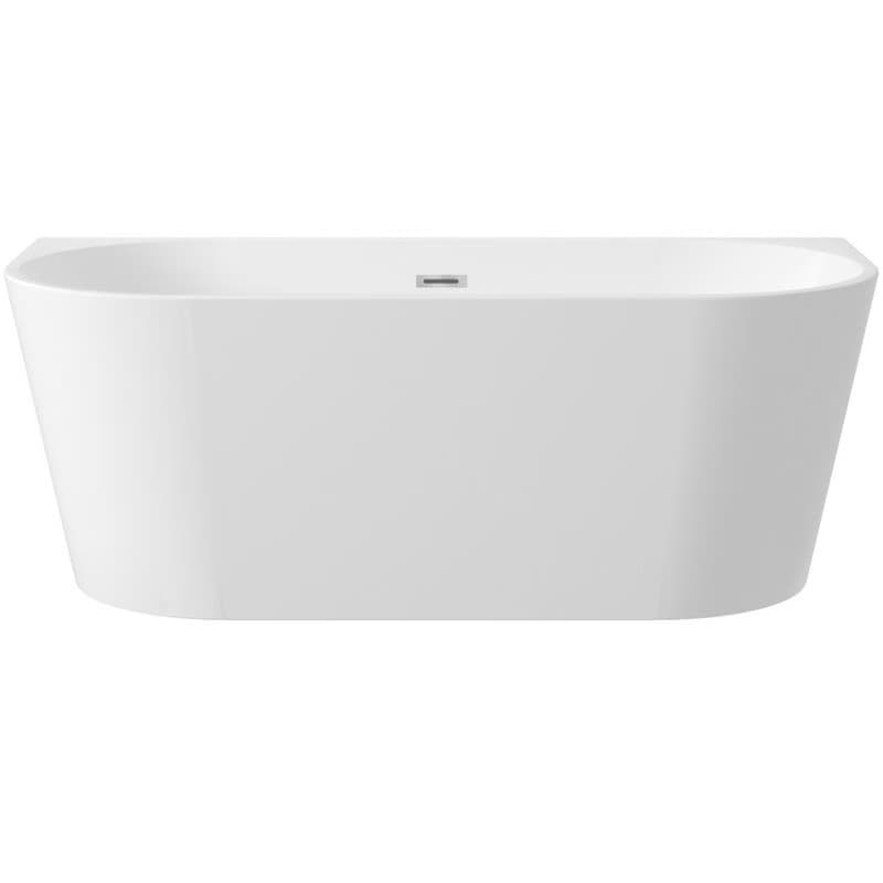 DEANTE - Silia Voľne stojaca akrylátová vaňa k stene biela - 150 cm KDS_015W 2