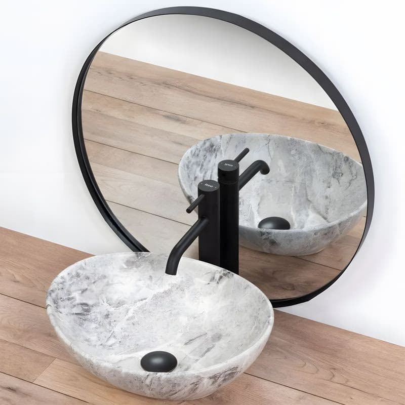 REA - Umývadlo na dosku Sofia Stone Marble 41x34,5 REA-U9908 3