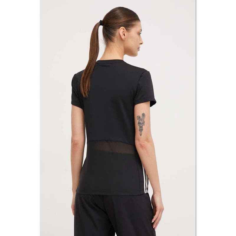 Dámske tréningové tričko s krátkym rukávom ADIDAS HYGLM T BLACK WHITE 4
