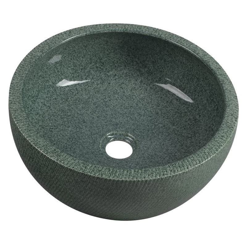 SAPHO - PRIORI keramické umývadlo na dosku, priemer 42cm, zelená PI013